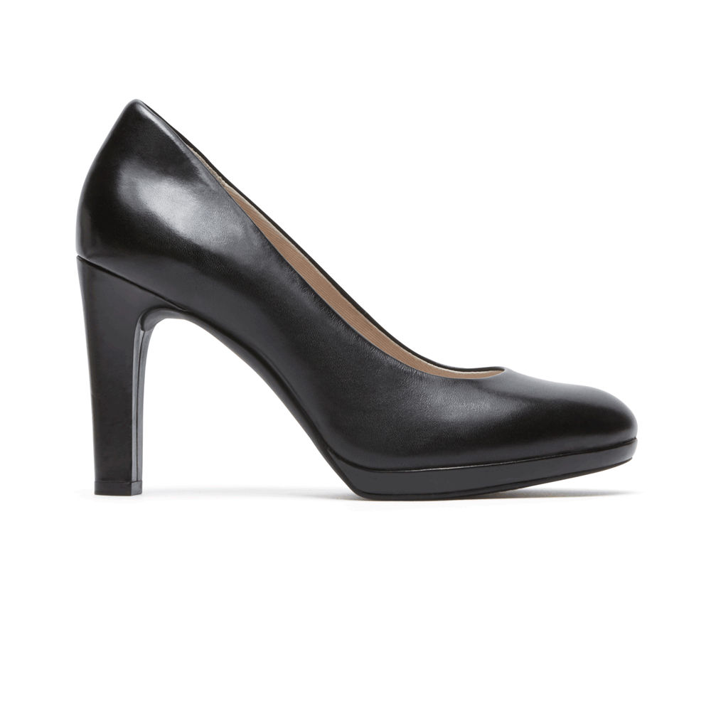 Rockport Womens Heels Black - Seven to 7 Ally Plain - UK 234-ACDXFS